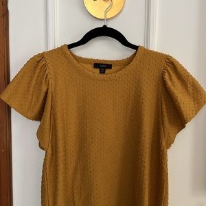 J.Crew mustard yellow top